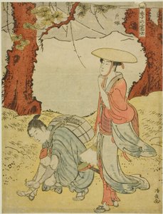 Totsuka, från serien "Mount Fuji in the Four Seasons (Shiki no Fuji)" av Torii Kiyonaga