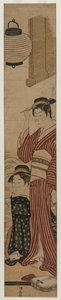 Två geishor på en balkong, 1782. av Torii Kiyonaga