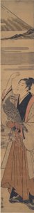 Ung falkonerare av Torii Kiyonaga