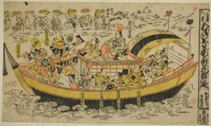 Kanazawas åttonde sene (Kanazawa Hakkei) av Torii Kiyonobu I
