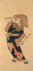 Ichimura Takenojo VIII, ca. 1720. av Torii Kiyotomo.