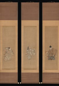 Den gynnsamma Noh Dance Okina, ca. 1790-95. av Toriyama Sekien