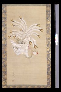 Phoenix, From Chinese Beauty, Phoenix And Peacock (bläck och färg på siden)