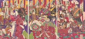 Civila och militära officerare, december 1877. av Toshimasa