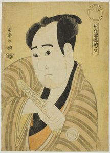Kinokuniya Tosshi (Skådespelaren Sawamura Sojuro III som Kujaku Saburo Narihira) av Toshusai Sharaku