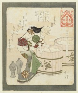 Det är bra att göra sake Saketsukuriyochi (titel på objekt) En serie för Hanazono Poets Association (serietitel) Hanazono bantsuzuki (serietitel på objekt) av Totoya Hokkei