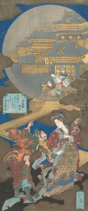 Scen i Gekkyuden - Dream of the Moon Palace, 1831.