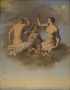 Juno, Minerva och Venus med Amor