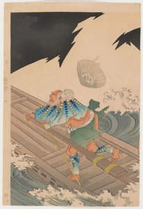 En passage från Jo, Yaguchi av Toyohara Chikanobu