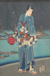 Algae de genji - visning av filéflugor i detta liv genji test eldflugespel, 1861.