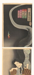 Samurajen Aoyama och spöket Okiku.