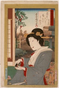 Teceremoni av Toyohara Kunichika