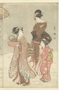 Snöboll av Toyokuni (II) , Utagawa