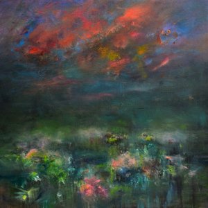 Seductive Nightfall, 2019 (olja på pannå)