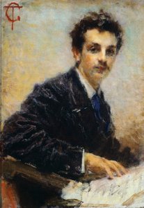 Porträtt av Benedetto Junck, av Tranquillo Cremona av Tranquillo Cremona