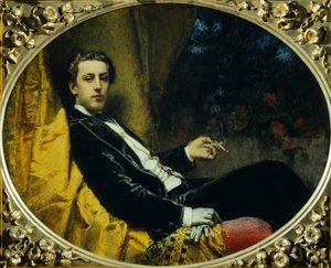 Porträtt av Nicola Massa, av Tranquillo Cremona (1837-1878), olja på duk, 92x114 cm