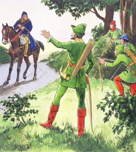 Robin Hood, från "Peeps into the Past", publicerad c.1900
