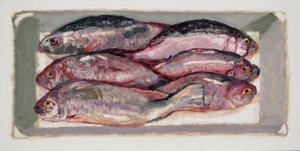 Fisklåda 1 (Billingsgate, London), 2016 (olja på pannå)