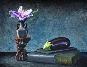 Aubergine, 2020 (olja på duk)