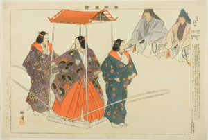 Eguchi, från serien "Pictures of No Performances (Nogaku Zue)" av Tsukioka Kogyo