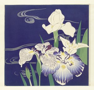 Iris, 1890-1900 (träblocktryck)