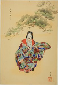 Senju, från serien "One Hundred No Dramas (Nogaku hyakuban)" av Tsukioka Kogyo
