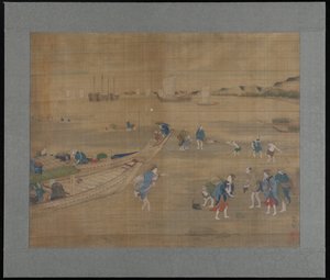 Musselgrävning av Tsukioka Yoshitoshi