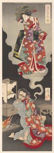 Prinsessan Sakura seigen daraku no zu av Tsukioka Yoshitoshi