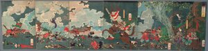 Det stora slaget vid Sekigahara av Tsukioka Yoshitoshi