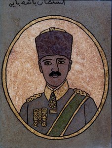Kemal (Mustapha) Ataturk (1881-1938) 1920-30 (målat glas)