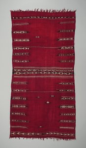 Kvinnans ceremoniella mantel (baqnouq), tidigt 1900-tal (ull och bomull)