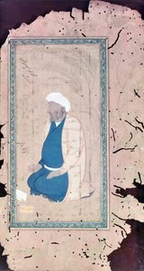Man som knäböjer med handen utsträckt i bön av Turkish School