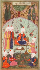 TSM H.804 & H.806 Kronprinsen firar segern med en måltid i trädgården, 1534 av Turkish School