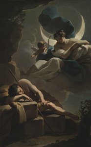 Selene och Endymion av Ubaldo Gandolfi