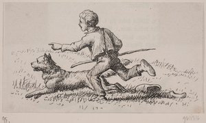 Illustration till "Mr. Mikkel", dikt av Christian Richardt av Ubekendt