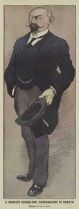 Prins Konrad av Hohenlohe-Schillingsfurst, österrikisk guvernör i Trieste av Ugo Finozzi