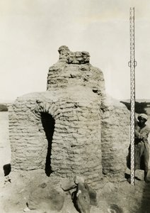 Kristen grav i nekropol, Qasr Ibrim, Egypten, fotografi av Ugo Monneret de Villard av Ugo Monneret de Villard
