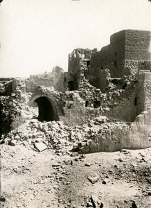 Stort torn (qasr) i klostret St Simeon, Aswan, Egypten, fotografi av Ugo Monneret de Villard av Ugo Monneret de Villard
