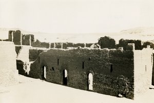 Logi i nedre terrassen på S:t Simeons kloster, Aswan, Egypten, foto av Ugo Monneret de Villard av Ugo Monneret de Villard