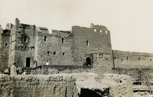 S:t Simeons kloster efter restaureringen, Aswan, Egypten, fotografi av Ugo Monneret de Villard av Ugo Monneret de Villard