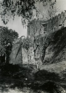 Yttervägg på kyrkan Our Lady Mary of Zion, Axum, Etiopien, fotografi av Ugo Monneret de Villard av Ugo Monneret de Villard