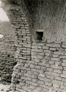 Ruiner av kyrka i öken, detalj av pendentiv för kupol, Adindan, Egypten, fotografi av Ugo Monneret de Villard av Ugo Monneret de Villard