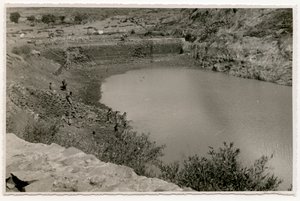 Vattenbassäng nära Axum, Etiopien, foto av Ugo Monneret de Villard av Ugo Monneret de Villard
