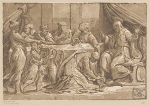 Kristus smord av Maria Magdalena av Ugo da Carpi