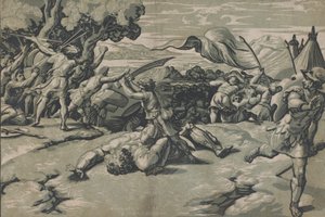 David och Goliat, ca. 1520-27.