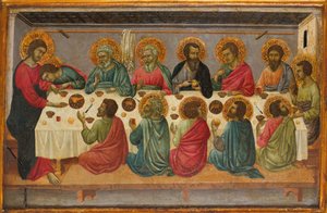 Den sista måltiden, ca. 1325-30. av Ugolino da Siena