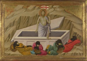 Uppståndelsen från basilikan Santa Croce, Florens, ca. 1324-1325