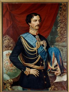 Karl av Bourbon Parma (1799 -1883), hertig av Parma - Karl III av Bourbon (1823 - 1854) 1800-talet (olja på duk) av Ulisse Passani