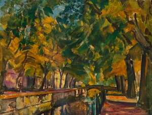 Kanalen i Potsdam, c1926 av Ulrich Hubner