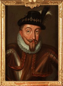 Porträtt av Sigismund III Vasa (1566-1632) kung av Polen (1587-1632) och Sverige (1592-1599) - Porträtt av Sigismund III Vasa, kung av Polen (1566-1632) av Pasch, Ulrika Fredrika (1735-1796) ), - Olja på trä, 21,5x15,5 - Privat samling